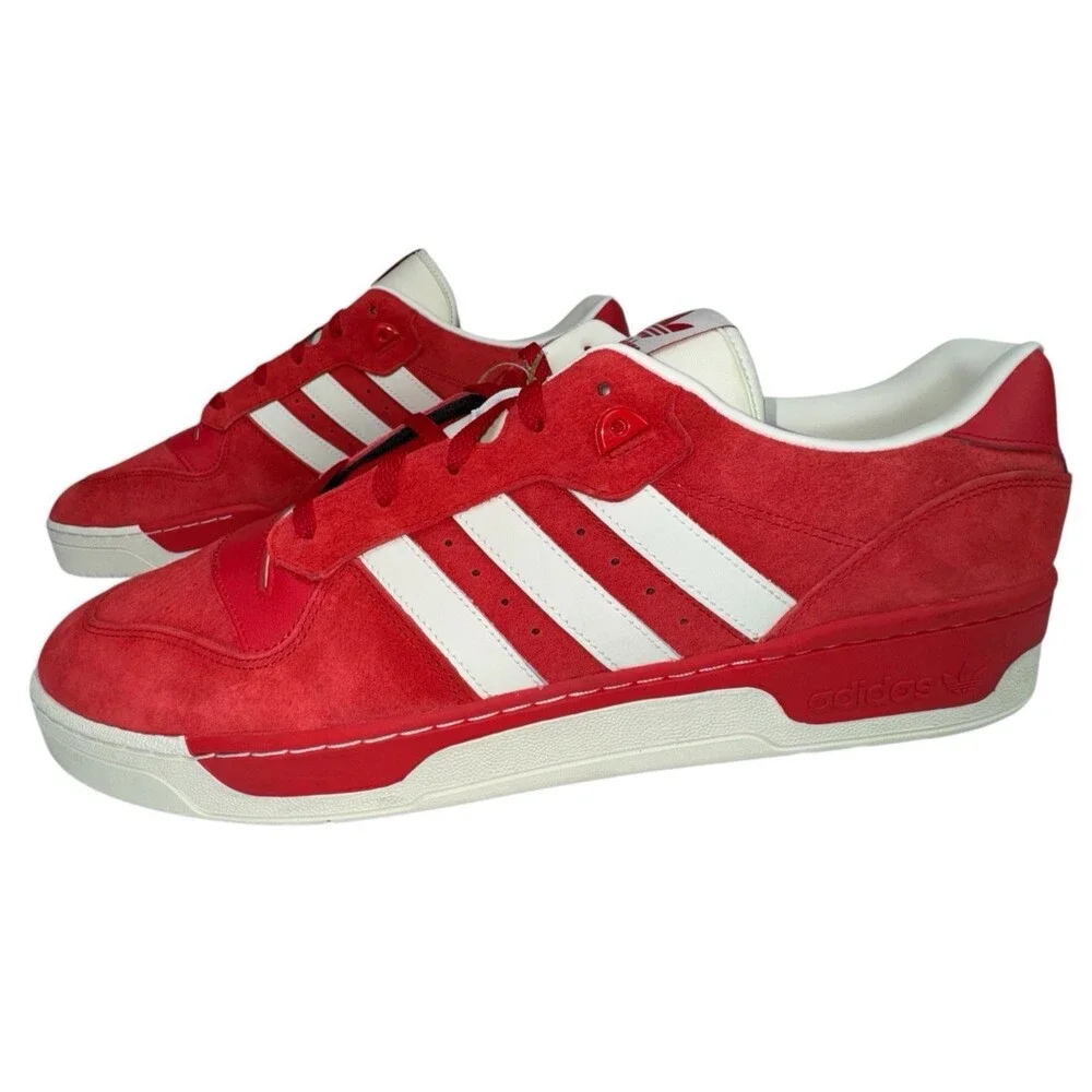 Adidas Size 19 Red Sneaker Shoe Rivalry Low Scarlet Big TaIl Rare Size Retro New